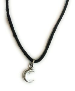 Pure Sterling Silver Exclusive Nazar Pendant for New Born Babies Kids in Silver Chand (Moon) Pendant