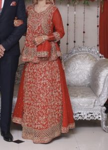 Lehnga choli with beautiful dupatta for barat