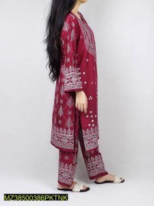 *Product Name*: 2 Pcs Women’s Stitched Linen Printed Suit