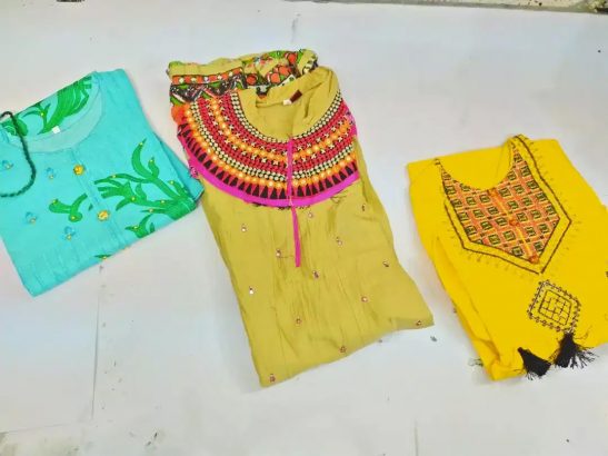 Attractive & Colorful Embroidered Kurtis for girls