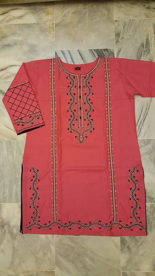Embroidered kurti for kids - KapraBazar