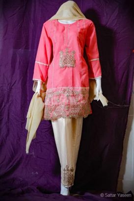 Fancy Cotton & Linen #Stitched 3 piece Suits