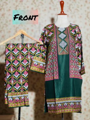 Trendy 3D Lenin 2Pc for Women’s and Girls High Quality Stitched suits