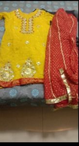 2 piece mehndi suits