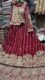 Beautiful Bridal Dress (fresh red maroon) pearl work