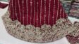 Beautiful Bridal Dress (fresh red maroon) pearl work