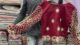 Beautiful Bridal Dress (fresh red maroon) pearl work