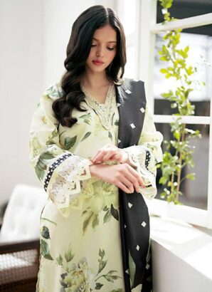 3 Pcs Womens Unstitched Linen Printed Suit