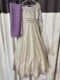 Custom made hardly used golden and purple heavy party dress in an excellent condition