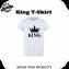 KING Style | Cool White Summer T-Shirt for Men | Fresh Look 2025
