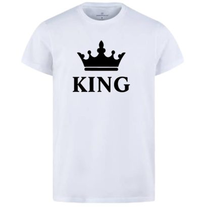 KING Style | Cool White Summer T-Shirt for Men | Fresh Look 2025