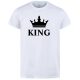 KING Style | Cool White Summer T-Shirt for Men | Fresh Look 2025