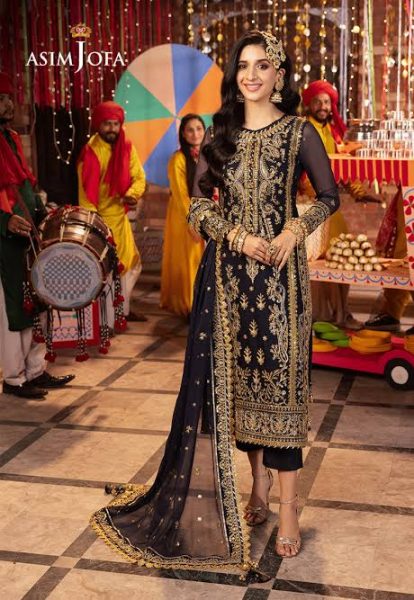 Chiffon dress Asim jofa